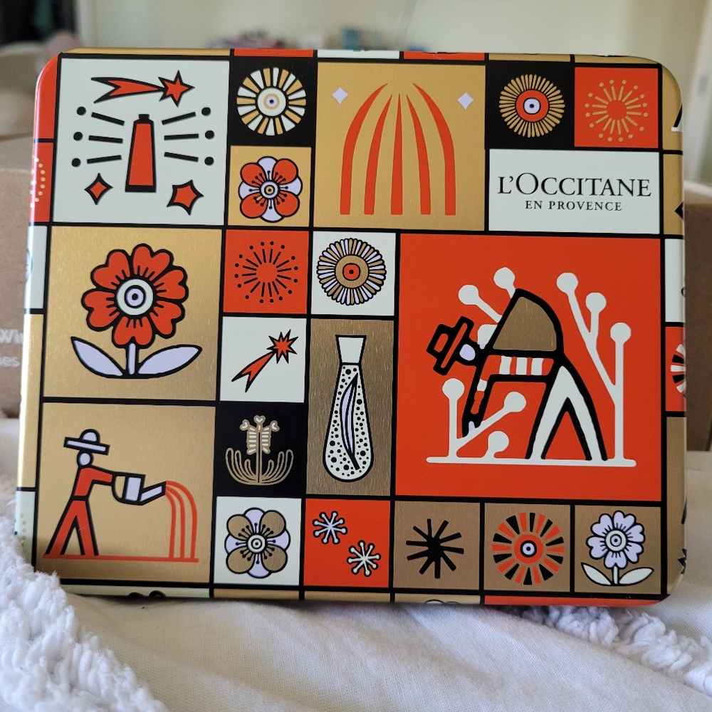loccitane skincare tin box